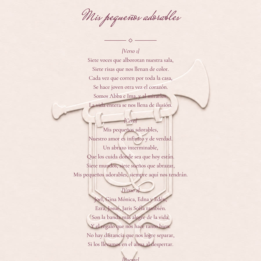 La letra de la canción en PDF
